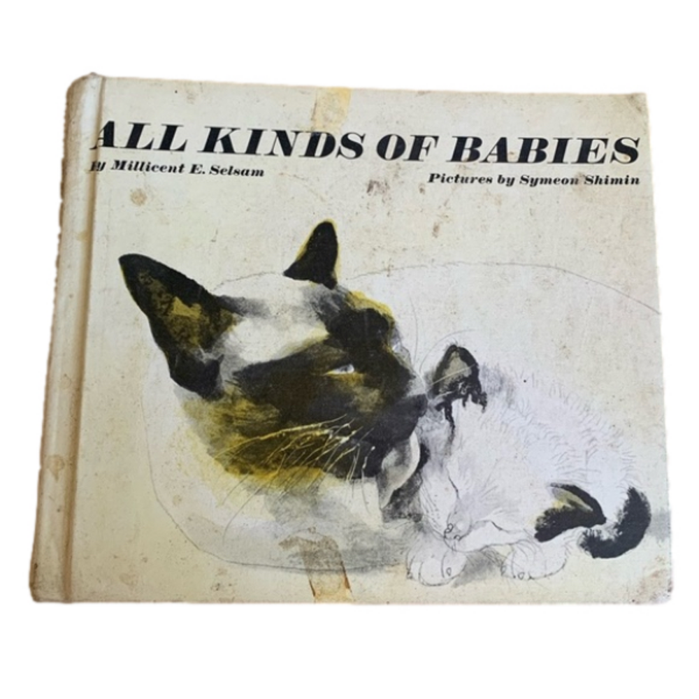1945 Childrens book All Kinds of Babies kids book Selsam & Shim